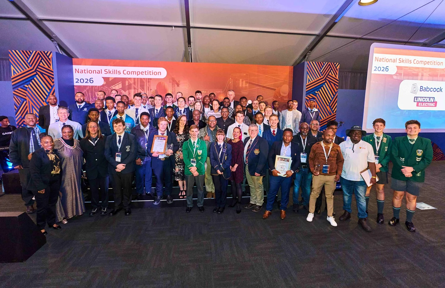 Group photo of the 2026 National Skills Competition winners